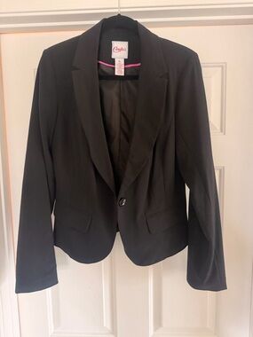 Candie's Black Single-Button Tailored Blazer Juniors Sz XL